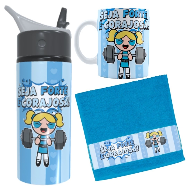 Kit Academia Seja Forte e Corajosa Meninas Superpoderosas - Image 2