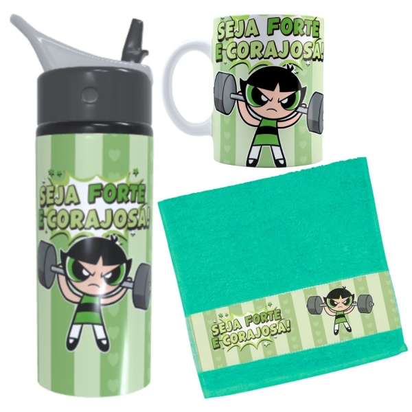 Kit Academia Seja Forte e Corajosa Meninas Superpoderosas - Image 3
