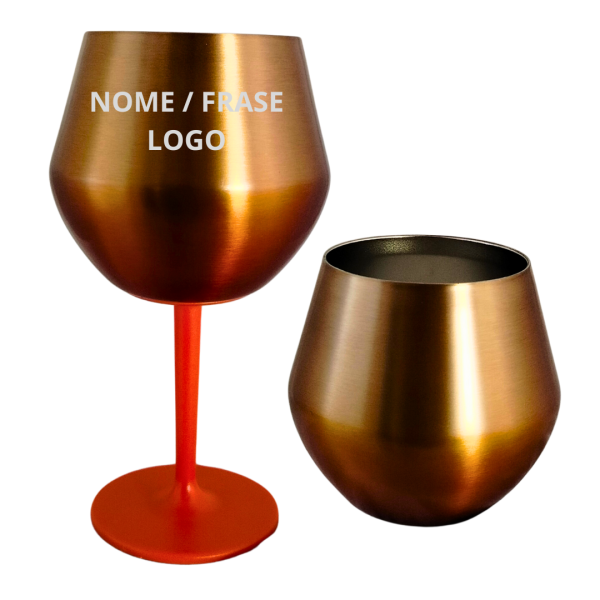 Taça Térmica 2 em 1 480ml Personalizada Nome, logo presente