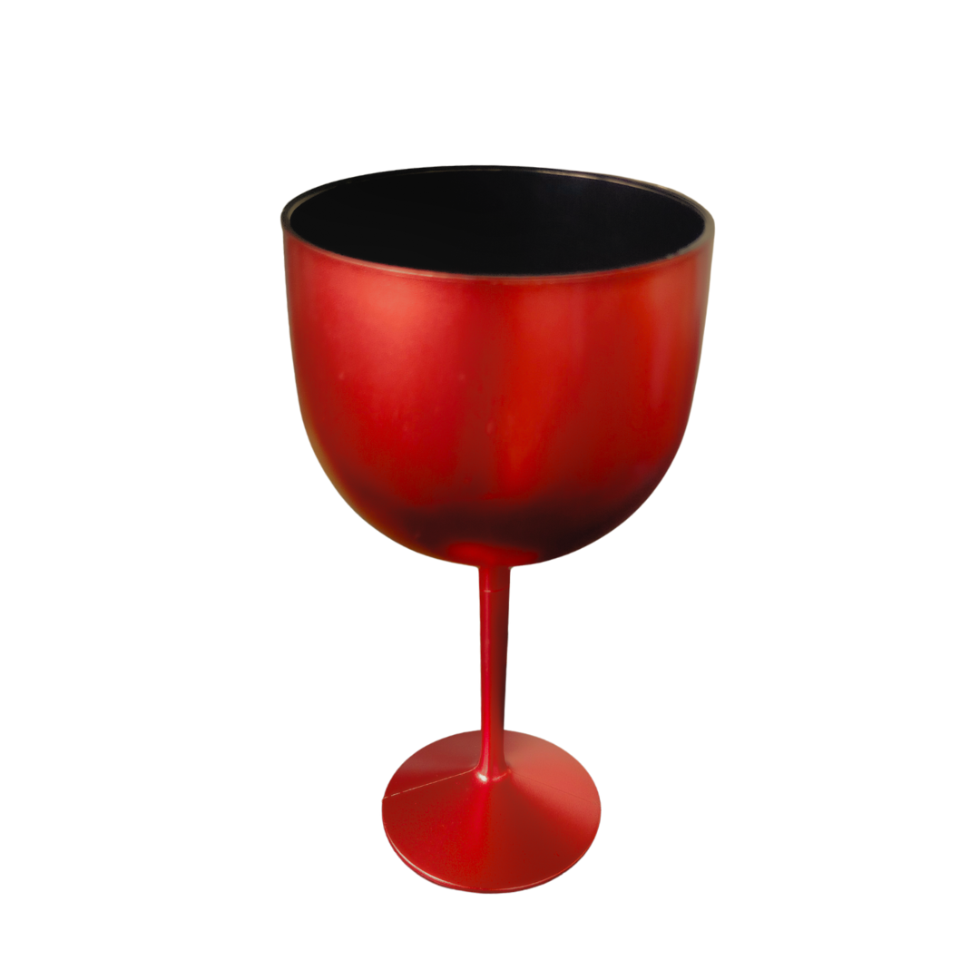 Taça Acrílica Vermelho Natal 400ml Personalizável p/Drinks - Image 2
