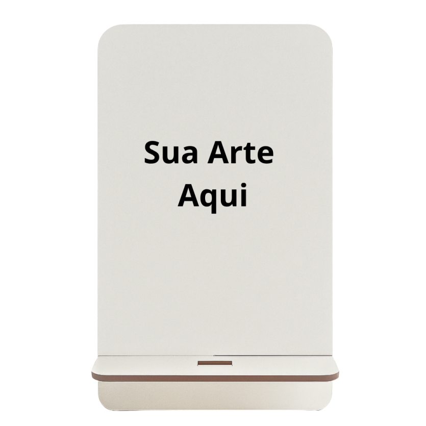 Suporte de Celular Mesa em MDF Personalizado 9,8 x 18,5 cm