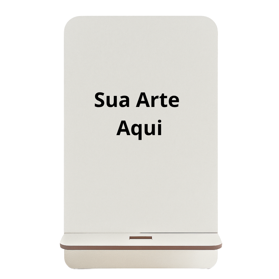 Suporte de Celular Mesa MDF Personalizado 11,4 x 18,1 cm