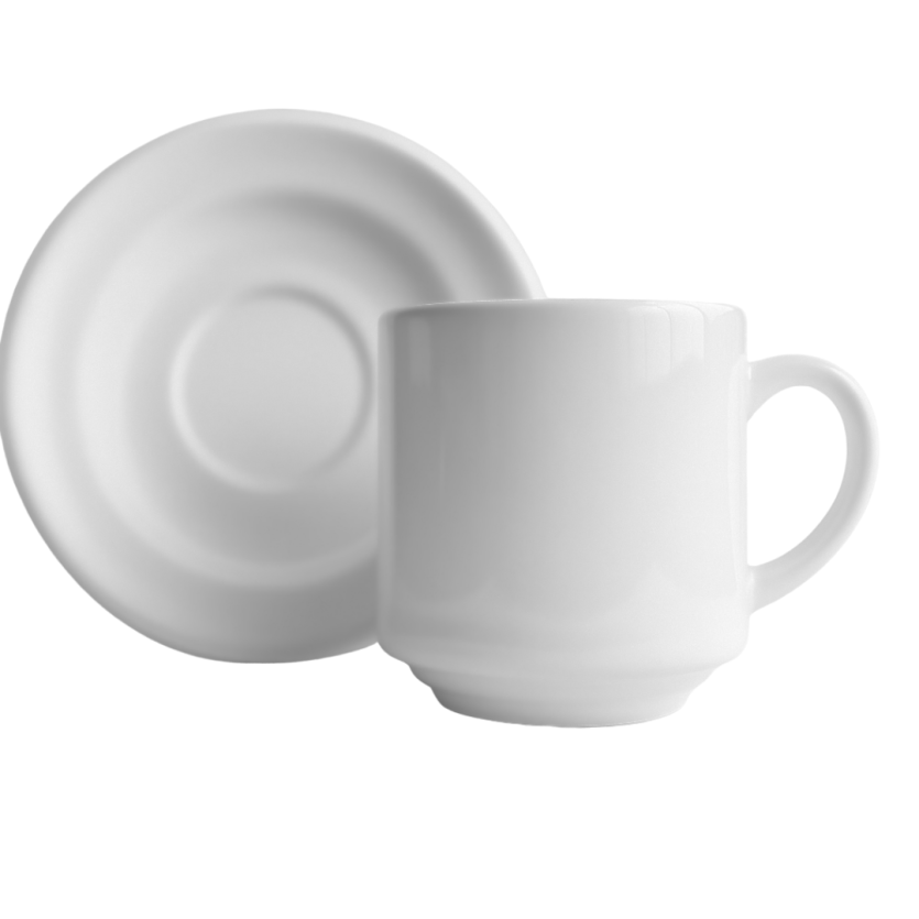 Kit Xícara 180ml Personalizada + Pires – Presente Criativo