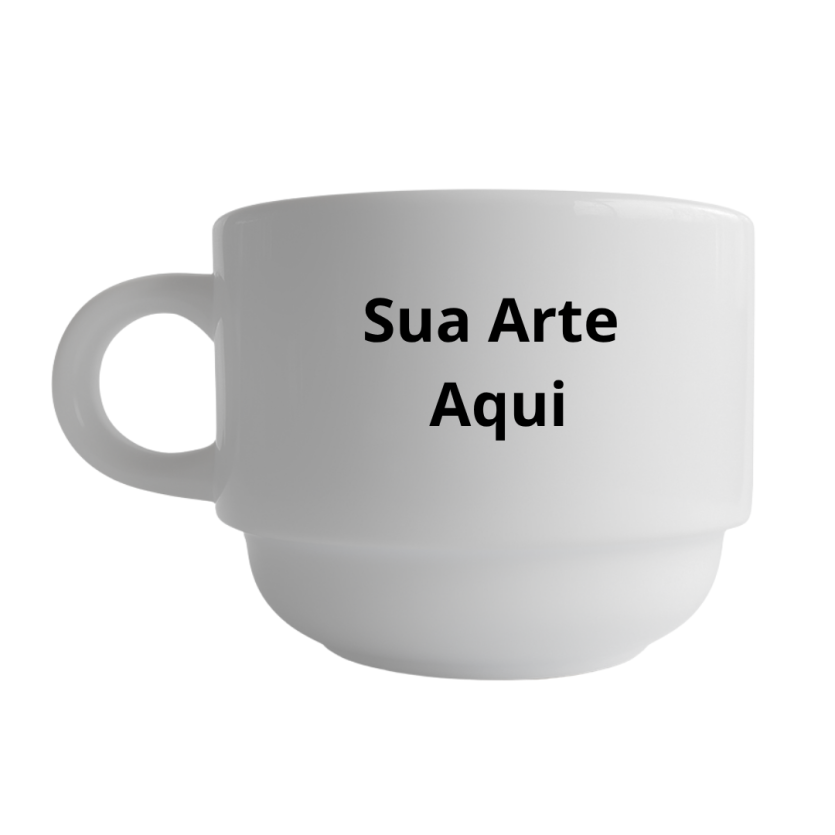 Xícara Personalizada 150ml Presente Criativo Nome Logomarca