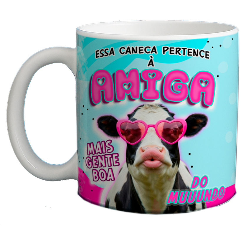 Caneca 325ml Vaca essa caneca pertence à amiga mais gente