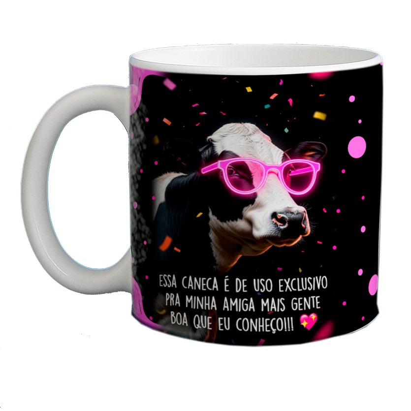 Caneca 325ml Amiga vaca essa caneca é de uso exclusivo pra