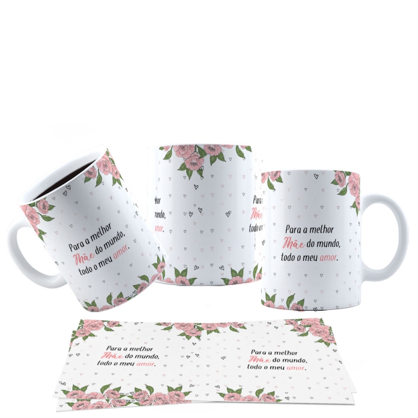 Caneca 325ml Para a melhor mãe do mundo, todo o meu amor