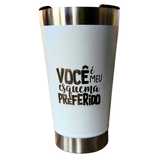 Copo Térmico 500ml Namorados Você é meu esquema preferido